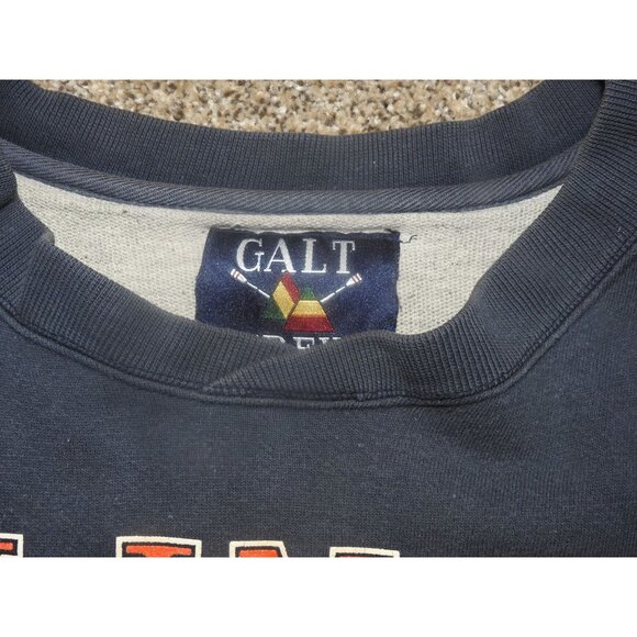 Vintage 90s University Illinois Illini Galt Crew Heavy Pullover Sweatshirt XL - Picture 3 of 7